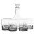 1960s Blown Crystal Decanter & Glassware - 7 Pcs For Sale