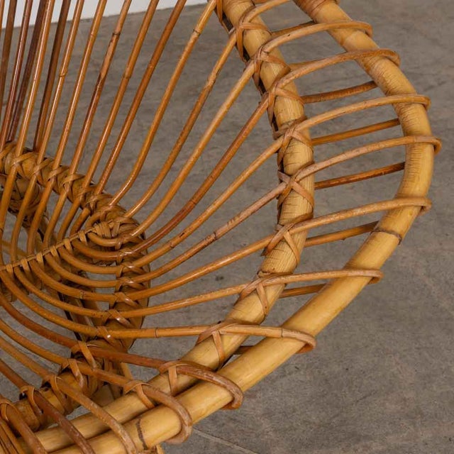 1960s Pair of Italian Rattan and Bamboo Chairs For Sale - Image 11 of 18