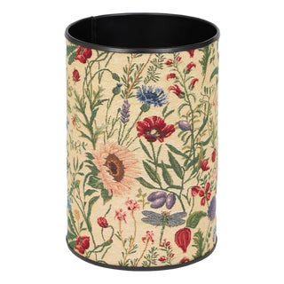Summer Garden Tapestry Waste Bin For Sale