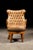 Traditional Vintage Tufted Leather Chesterfield Barrel Chair For Sale - Image 3 of 12