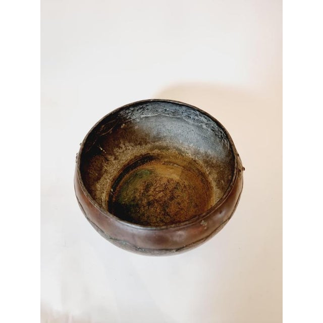 Swedish Jugend Copper Planter with Decor, Early 1900s For Sale - Image 5 of 6