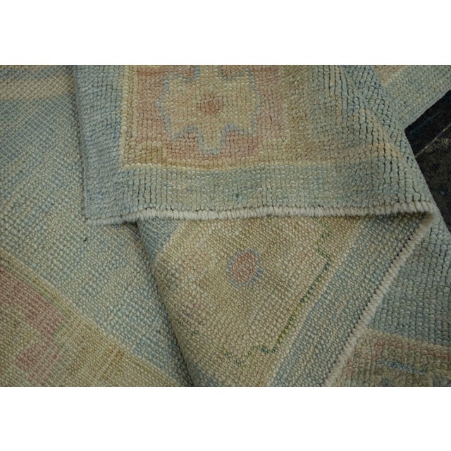 Textile Turkish Oushak Rug 4'11" x 11'11" #18025 For Sale - Image 7 of 8