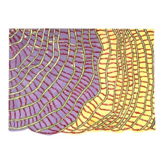 Barbara Beck 1993 Abstract Painting on Paper - Signed/Dated/Unframed For Sale