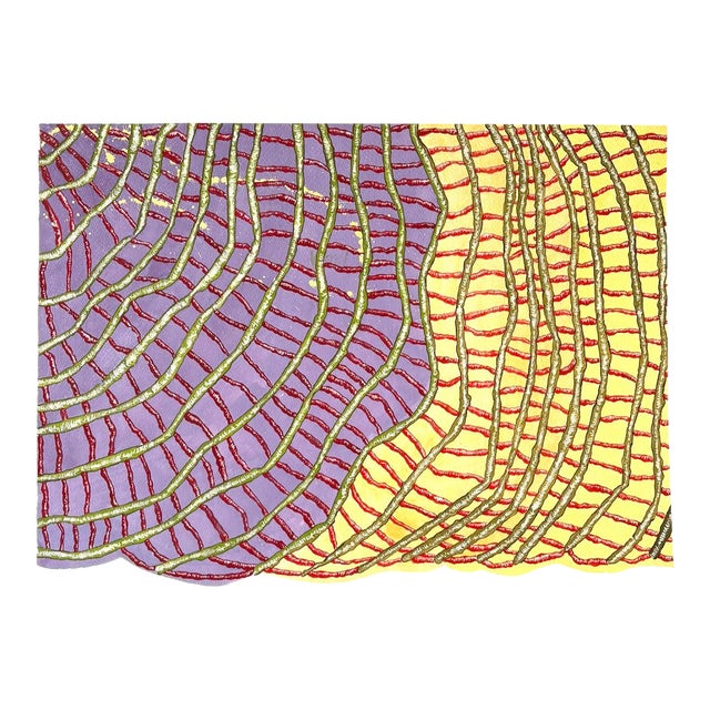 Barbara Beck 1993 Abstract Painting on Paper - Signed/Dated/Unframed For Sale