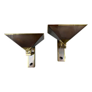 Vintage Wall Lamps in Bronze, Set of 2 For Sale