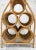 Vintage Boho Coastal Rattan Wicker Sculptural Wine Bottle Rack Holder For Sale - Image 6 of 13