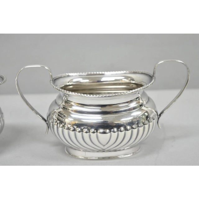 Antique English Sheffield B. Altman Art Deco Silver Plated Tea Service Set - 4 Pc For Sale - Image 16 of 18