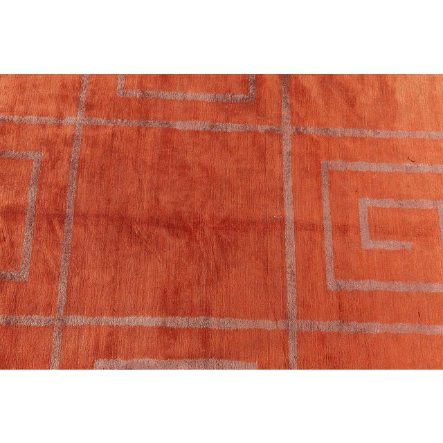 Modern Modern Deco-Inspired Tibetan Rug with Greek Key Motif by Doris Leslie Blau For Sale - Image 3 of 8