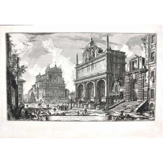 View of Castello dell'Acqua Felice - Etching by G. B. Piranesi - 1751 1751 For Sale - Image 3 of 3