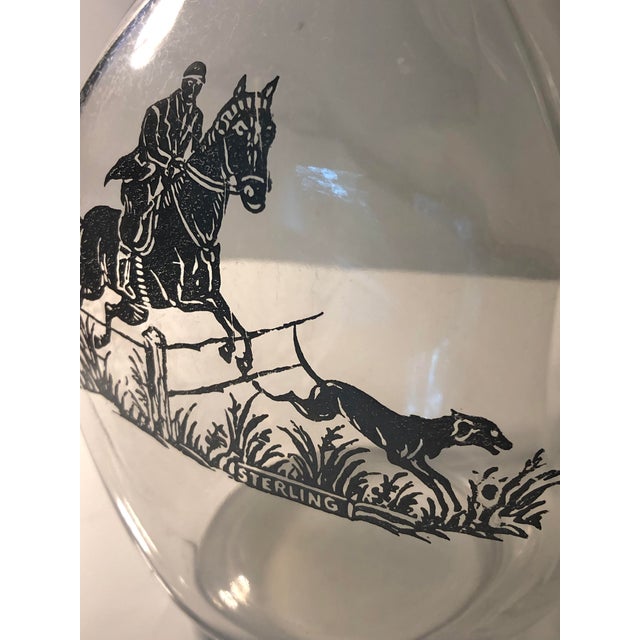 Silver 1940s Equestrian Fox Hunt Sterling Decanter For Sale - Image 8 of 10