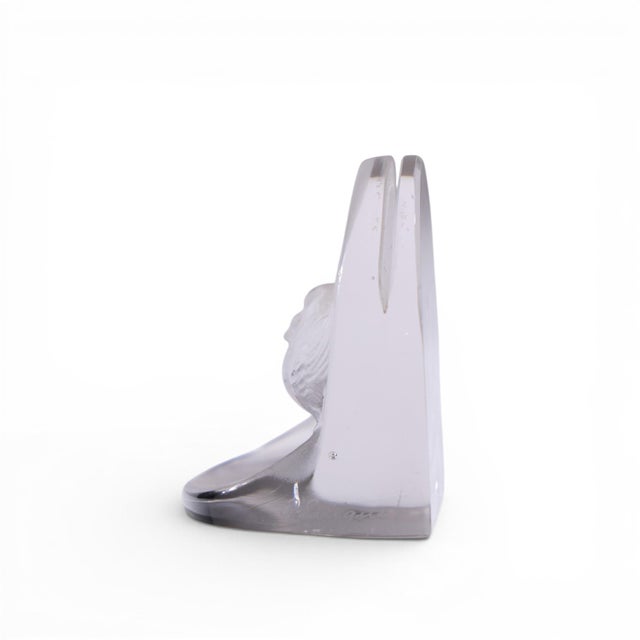 René Lalique Rene Lalique Signed Birds Menu Holder For Sale - Image 4 of 8