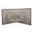 Rare Vintage Japanese Two Panel Landscape Folding Screen For Sale