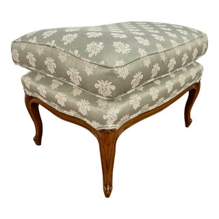 Late 20th Century Baker Furniture Pillow Top Ottoman Footstool For Sale