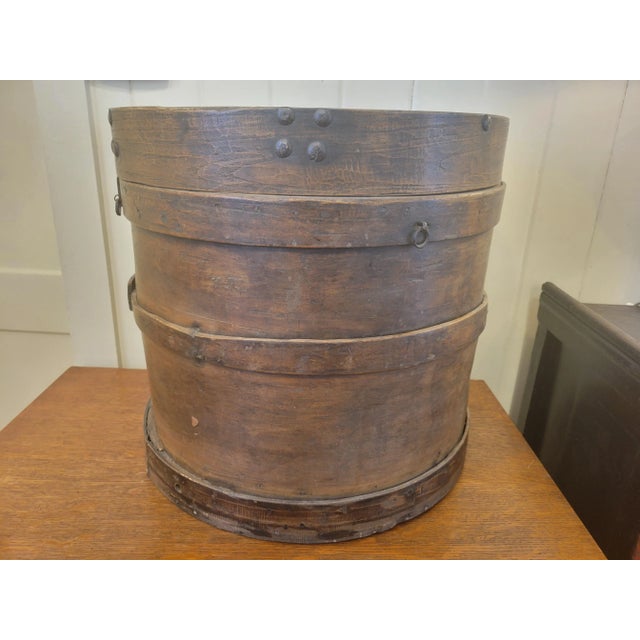 Early 19th Century Rustic Antique Round Chinese Bent Wood Food Drum/Side Table For Sale - Image 5 of 9