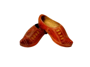 Mid 20th Century Dutch Handmade Kids Wooden Clogs