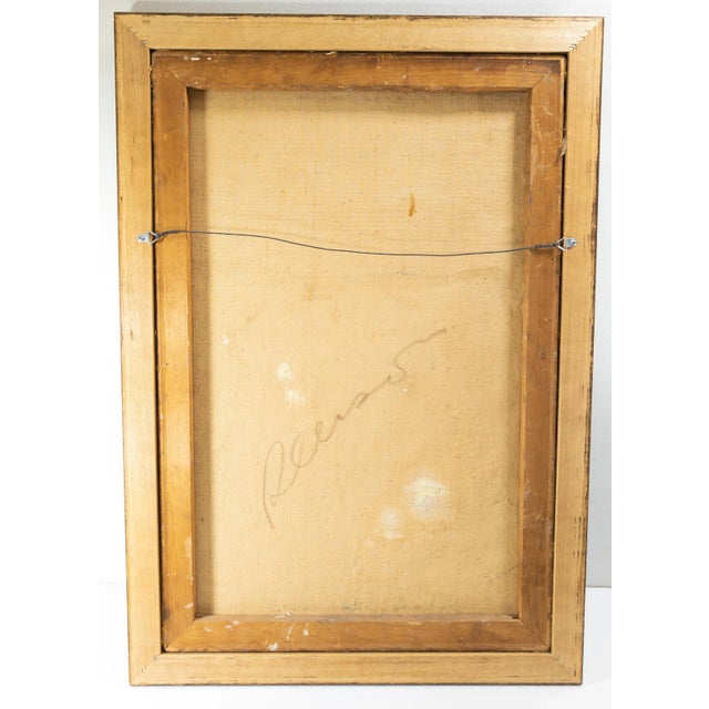 Mid-Century Modern Abstract Impressionist Portrait Painting by Paul Lishinsky For Sale - Image 9 of 11