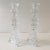 Tiffany - Style Heavy Glass Candlesticks - a Pair For Sale - Image 10 of 11