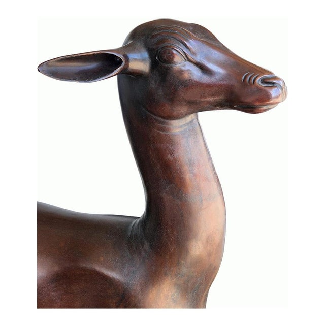 Gold Deer Sculptures in the style of Paul Getty, 1975, Set of 2 For Sale - Image 8 of 12