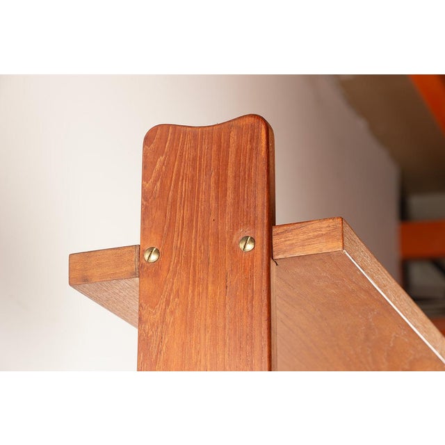 Large Danish Mobile and Modular Shelf in Teak by H. Brockmann Petersen, 1960s For Sale - Image 14 of 17
