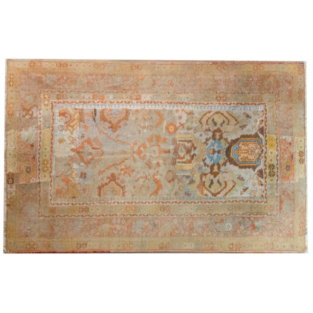 Early 20th Century Turkish Oushak Rug For Sale - Image 4 of 14
