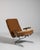 1960-1969 Germany Warm Tan Leather Chrome-Frame Swivel Chair For Sale - Image 10 of 11
