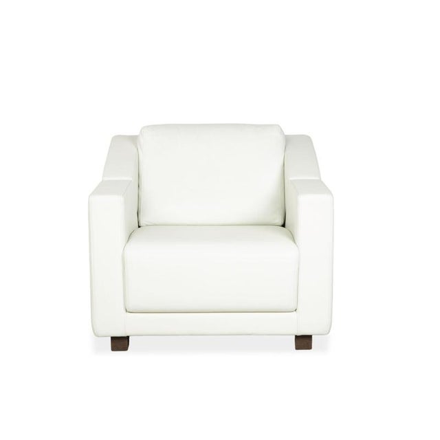 Model 350 Armchair in Cream Leather from Rolf Benz For Sale - Image 9 of 13