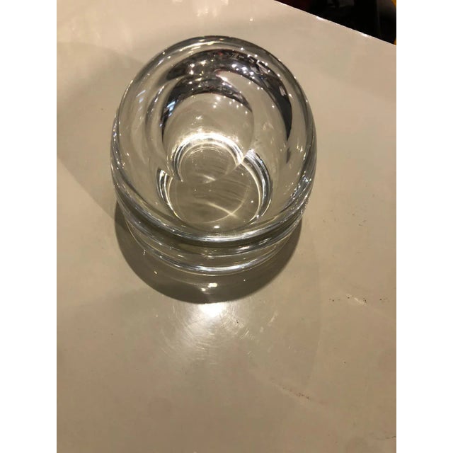 Mid-Century Modern Oval Bowl in Transparent Murano Glass by Alfredo Barbini For Sale - Image 8 of 9