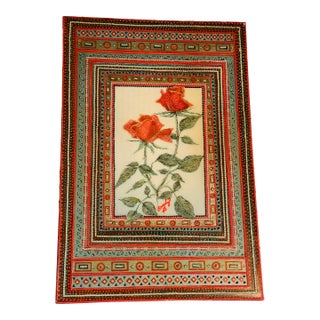 1970s Unique American Artwork by Beverly Robert’s Red Rose Collage For Sale