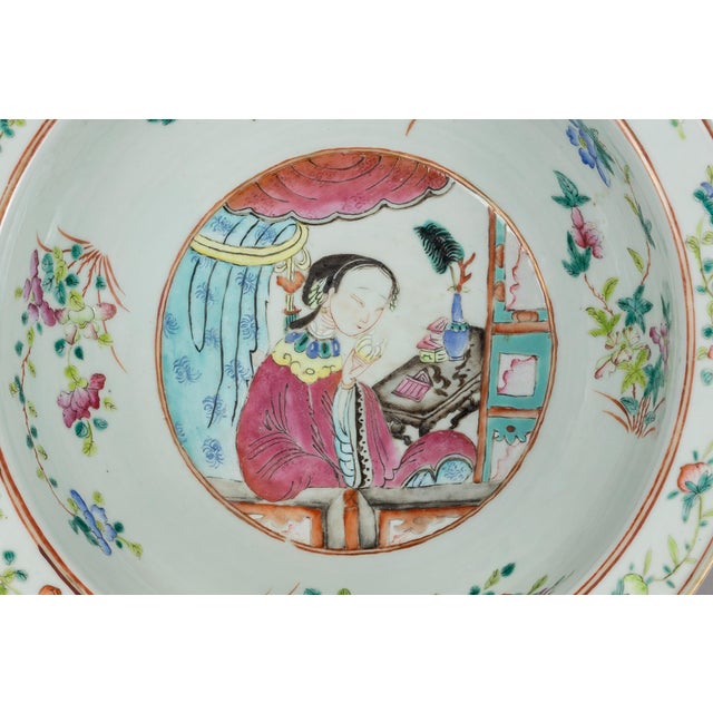 18th Century Chinese Qing Dynasty Famille Rose Bowl For Sale In Boston - Image 6 of 13