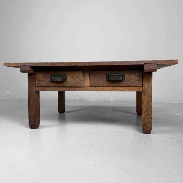 Japanese Traditional Low Writing Desk, 1920s For Sale - Image 10 of 10