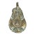 Murano Glass Pear With Controlled Bubbles For Sale