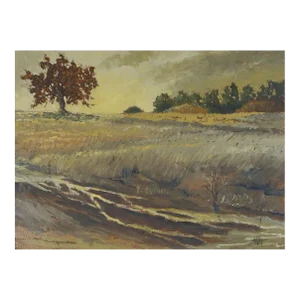 Contemporary Dark Impressionist Passing Storm Landscape Painting