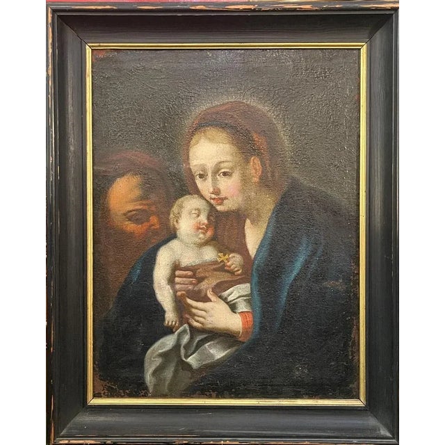 Holy Family, 17th Century, Oil on Canvas, Framed For Sale - Image 7 of 7