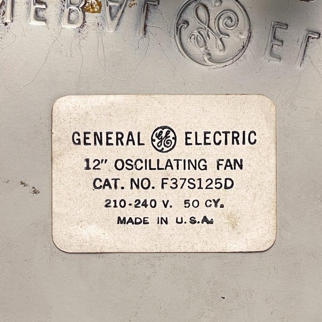 Vintage Fan by General Electric, Usa, 1950s For Sale - Image 6 of 17