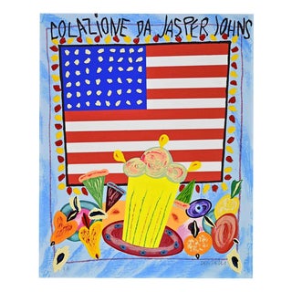 Bruno Donzelli, Breakfast at Jasper Jones's, 1980s, Screenprint For Sale