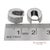 18k 750 Solid White Gold Natural Diamond Huggie Hoop Earrings, Pair For Sale - Image 11 of 12