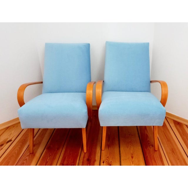 Set of Armchairs attributed to Jaroslav Šmidek for Ton, Czechoslovakia, 1960s For Sale - Image 5 of 17