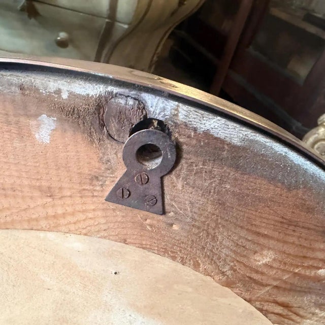 Brass 1960s Giò Ponti Style Mid-Century Modern Brass Italian Oval Wall Mirror For Sale - Image 8 of 13