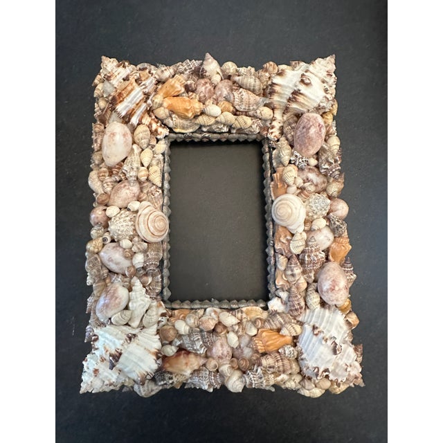 Vintage 1980’s Tony Duquette Style Seashell Picture Frame For Sale - Image 12 of 12
