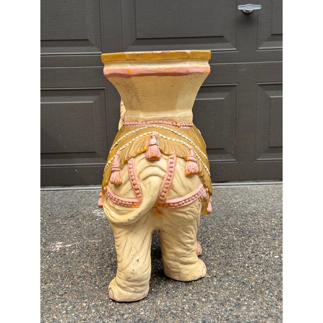 Made in Italy Vintage Elephant Garden Stool For Sale - Image 10 of 18