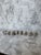 Heavy, whimsical spherical glazed pottery drawer or cabinet pulls. Excellent condition gray pottery and white glaze....