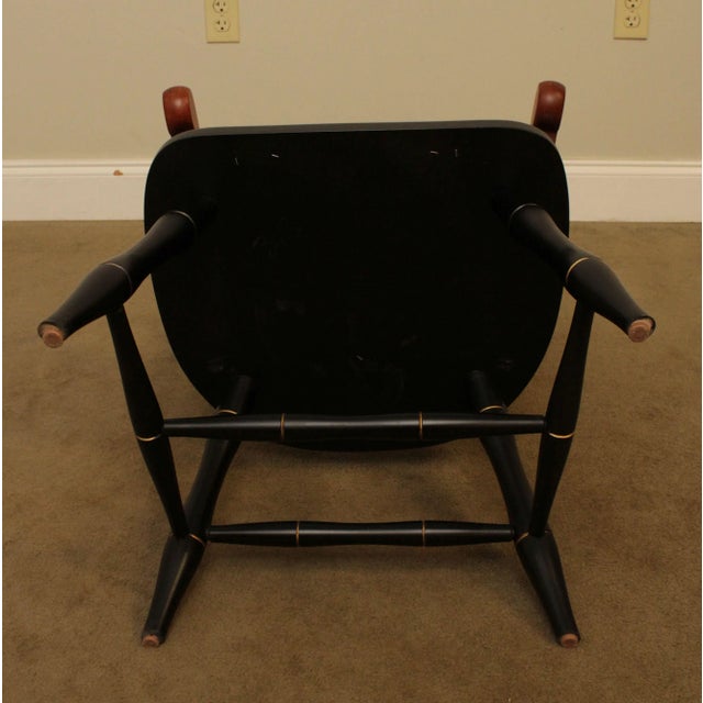 Saint Augustine Preparatory School Black with Cherry University Armchair For Sale - Image 12 of 13