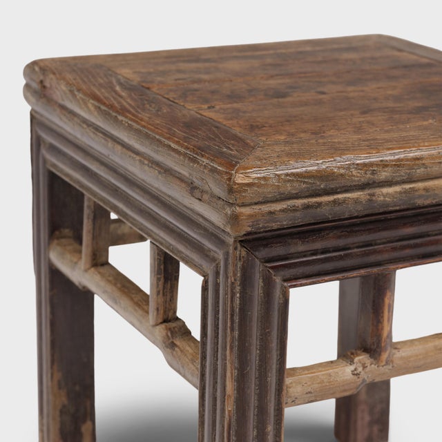 Chinese Chinese Reeded Leg Fang Deng, C. 1850 For Sale - Image 3 of 4