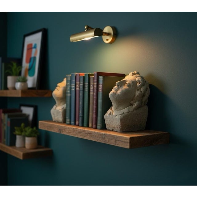 1990s Pair of Architectural Salvage Sandstone Carved Heads in Classical Style For Sale - Image 4 of 6