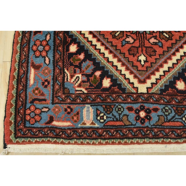 Roodbar Runner 2’6” X 12’8” Red Wool Vintage Traditional Hand-Knotted Rug For Sale - Image 10 of 13