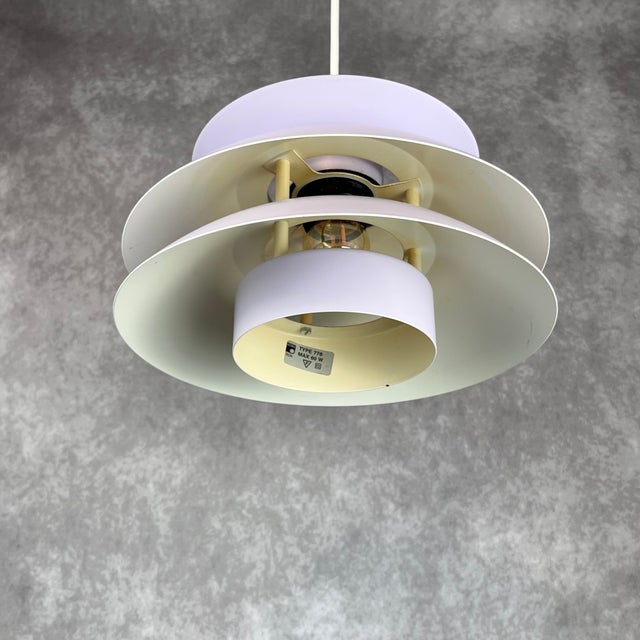 1970s Vintage Danish Horn Ceiling Lamp in Violet, 1970s For Sale - Image 5 of 7