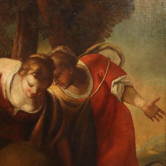 Moses Saved from the Waters, Oil Painting, Framed For Sale - Image 7 of 12