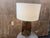 Rh Blom Scandinavian Amber Glass Table Lamp Lacquered Burnished Brass Jonathan Browning For Sale - Image 16 of 18