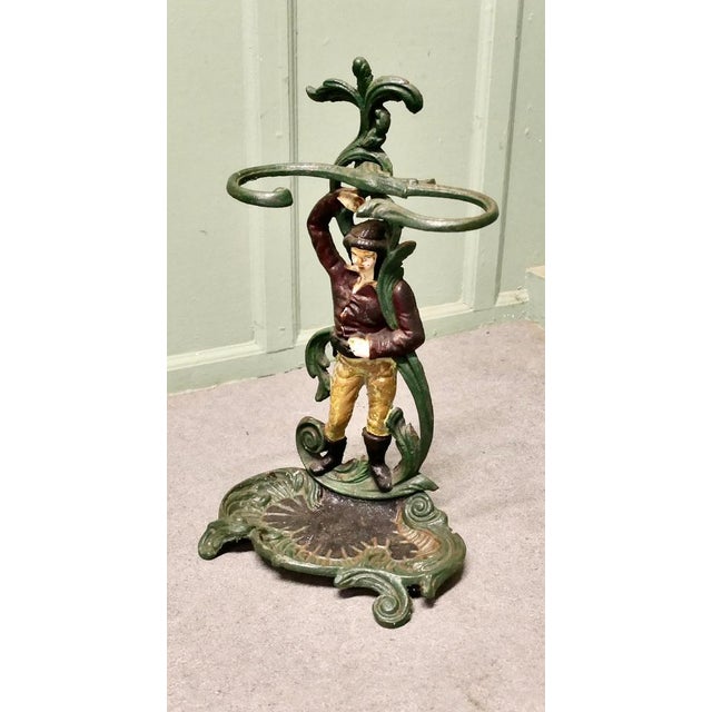 French Cast Iron Figural Umbrella Stand, 1960s For Sale - Image 4 of 7