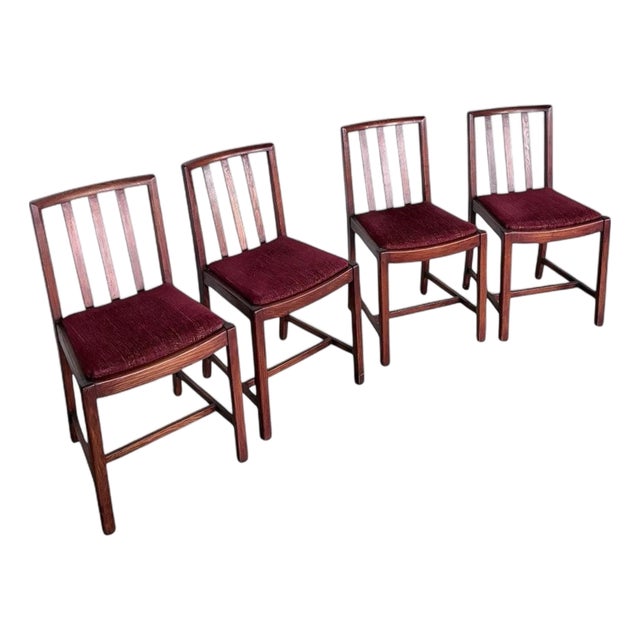 Mahogany Dining Chairs, Set of 4 For Sale